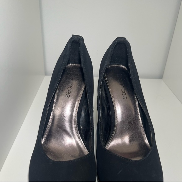 Black Suede Maurice’s Heels - Picture 6 of 7